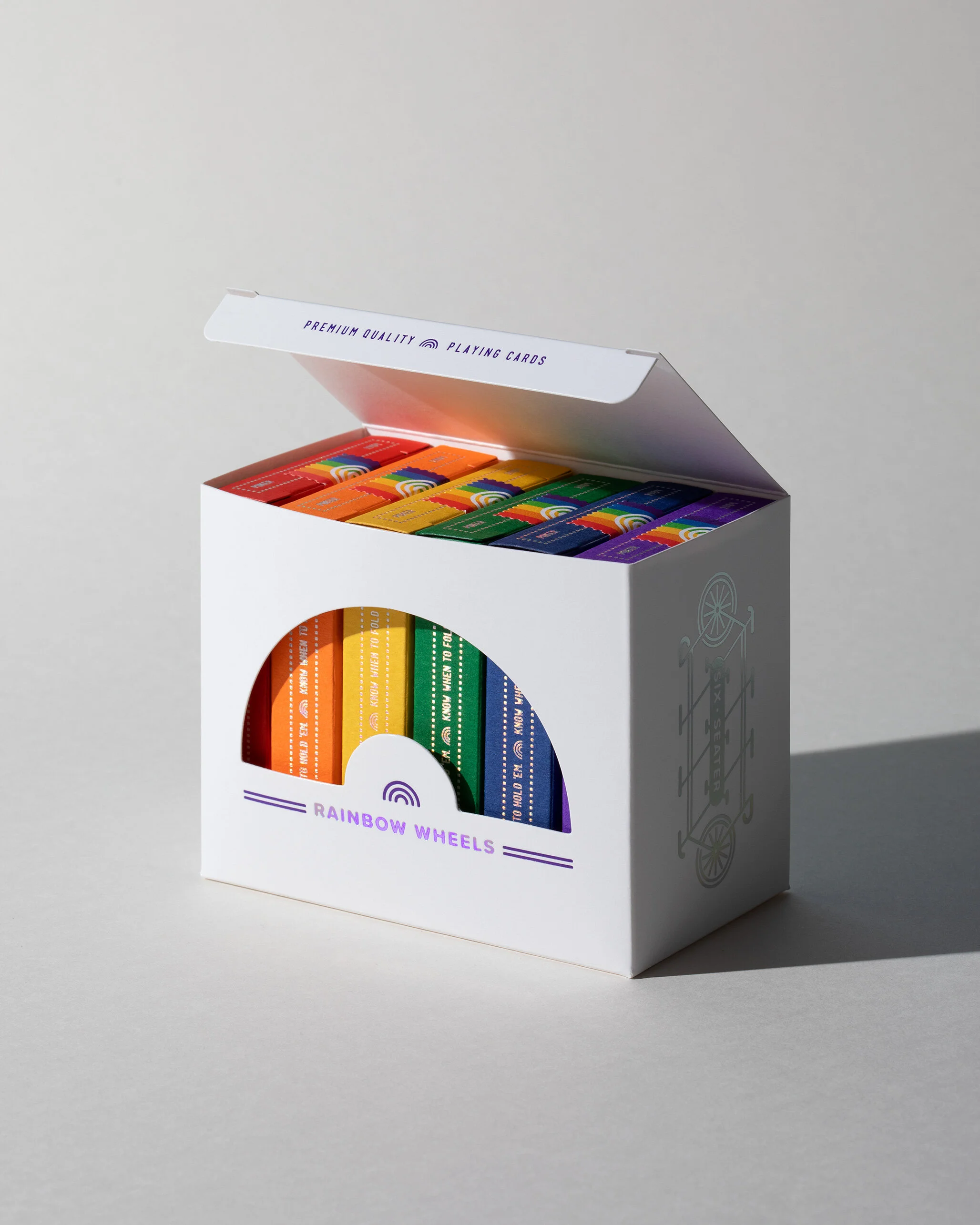 ART OF PLAY × DKNG レインボーホイール全６種 Amazon.com: DKNG Rainbow Wheels (Blue) Playing Cards by Art
